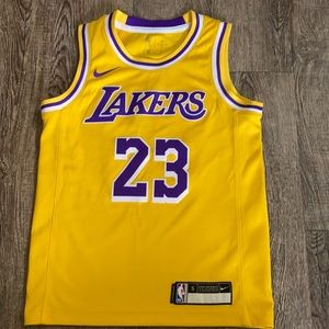 Auth Nike Labron James 23 Lakers Jersey Youth-S